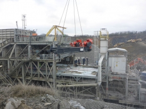 Sandvik samen met Lutze Process: succesvolle indienstname en opstart van een nieuwe Sandvik Primary Hybrid Crusher CR810