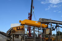 Successful delivery and installation of a new SMT-Stichweh logwasher type DSW 100/2100/6000 to wash gravel with a capacity up to 100T/h.