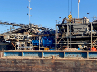 Delivery and installation of a new Stichweh wash and dewatering bucket wheel type ES 5022 BB to handle a sand slurry up to maximum 350m³/h of sand on a floating sand extraction installation.